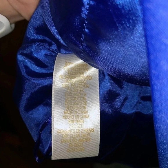 💥5/$10💥 Z Studio Blue Beaded Tank & Jacket Two-Piece Set 12 - Picture 6 of 8